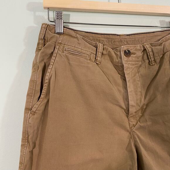 American Eagle Men's Khaki Next Level Flex Chino Shorts Size 30 - Picture 5 of 8